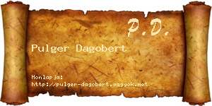 Pulger Dagobert névjegykártya